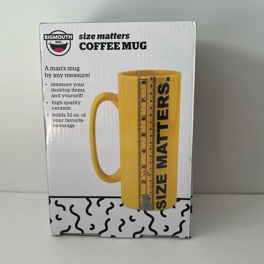 Big mouth INC  size matters message coffee cup 32 oz 😄 - Picture 2 of 8